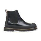Stivaletto Birkenstock Prescott Slip On uomo in pelle naturale goffrata con parafango vista laterale