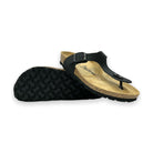 CH08 CUOIO Sandalo infradito con cinturino regolabile da donna e da uomo NATUNED plantare in lattice anatomico comfort