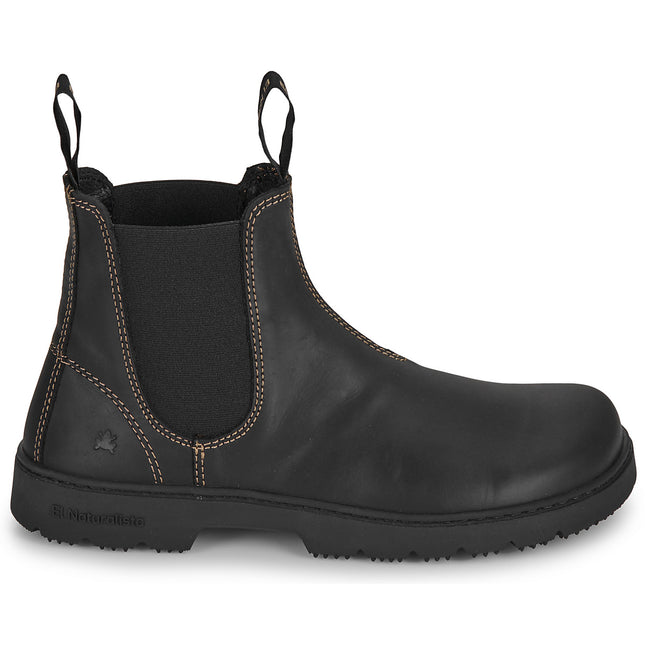 Sustainable leather ankle boot Nomada N5262 with rubber sole – back view