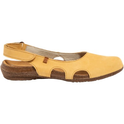 Supporto del tallone dei sandali El Naturalista N413 Wakataua con cuciture fini.