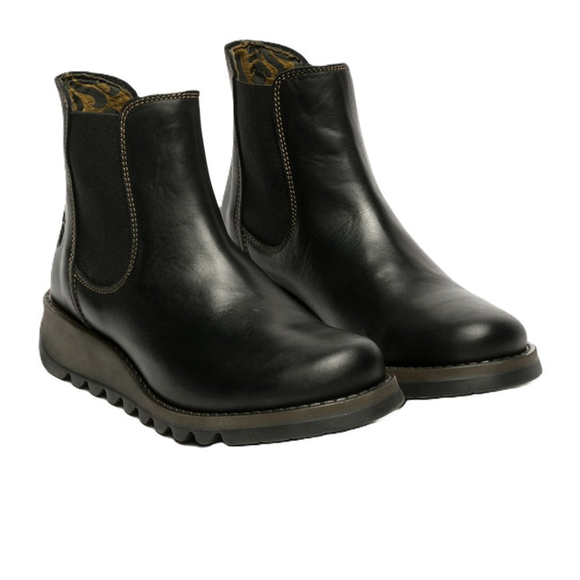 salv fly london stivaletto donna profilo laterale con design pull-on essenziale