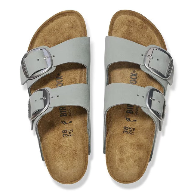 ARIZONA (BIG BUCKLE NUBUCK) - Sandalo da donna BIRKENSTOCK plantare in sughero e lattice