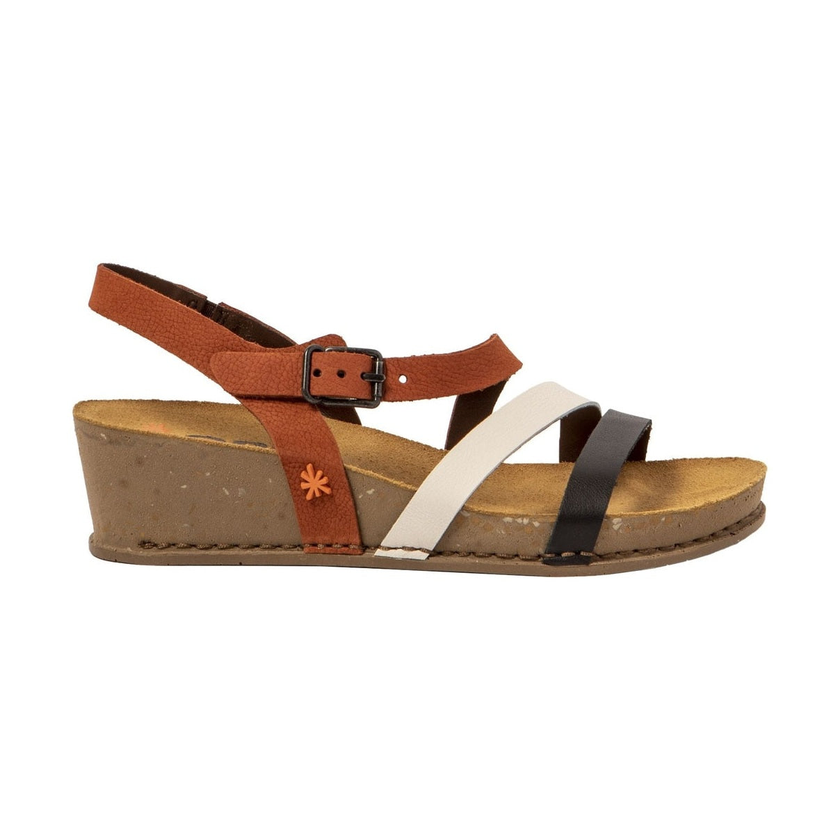 ART I Live sandalo con zeppa donna in pelle — vista laterale