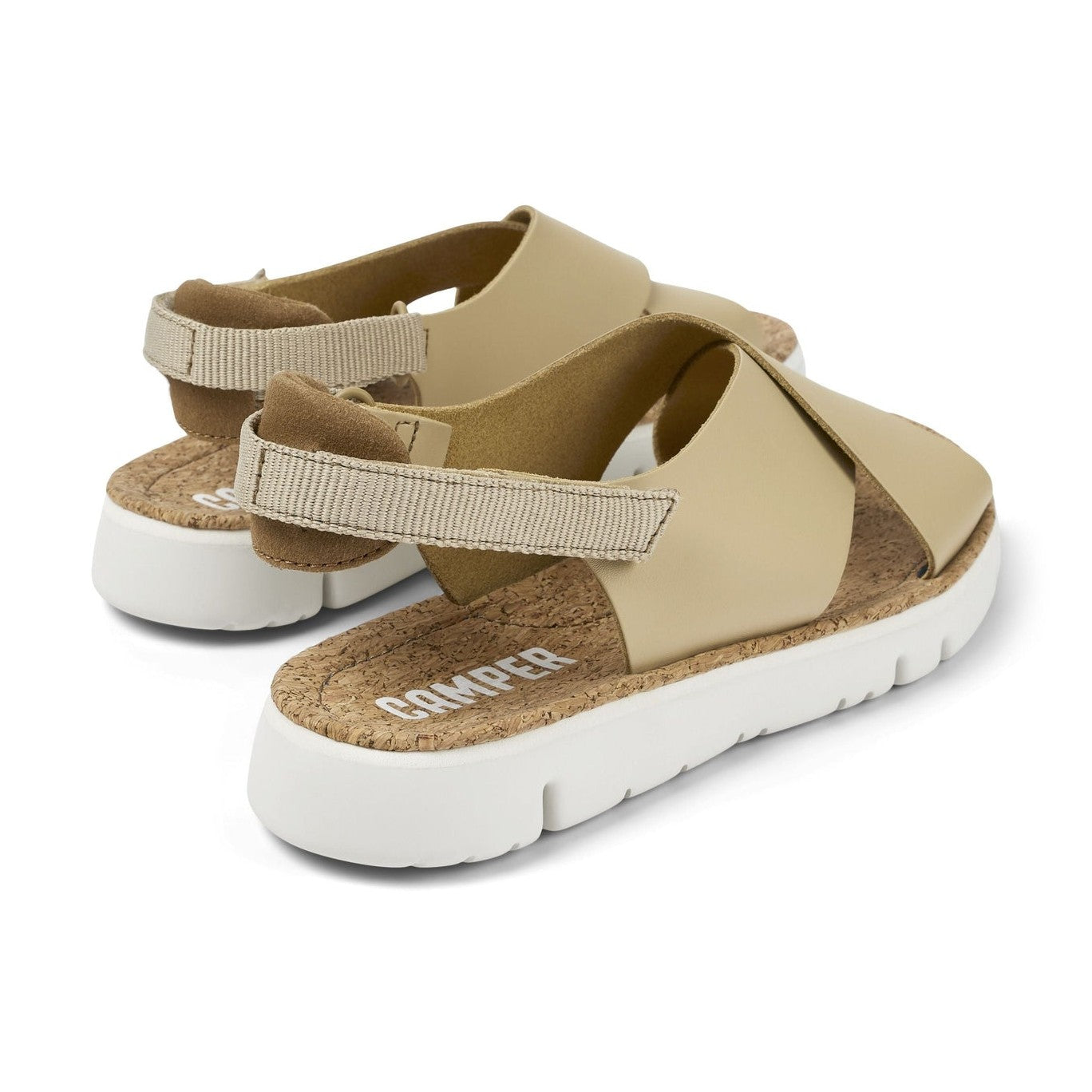 K200157 - Sandalo basso da donna con fasce intrecciate CAMPER modello ORUGA