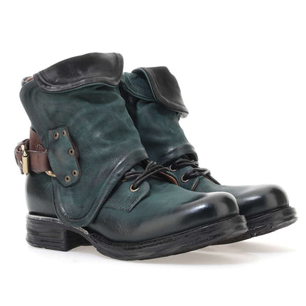 A.S.98 717204 Femme Bottine En Cuir Artisanal Vintage