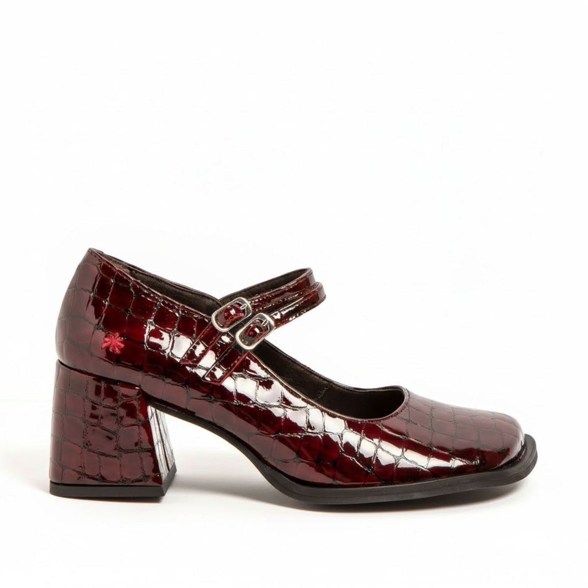 ART Verona 1704 Donna Scarpa in nappa lucida con fibbia e tacco 60 mm