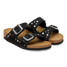 Rivetti decorativi applicati con precisione sui cinturini Birkenstock Arizona Rivet Border Kids