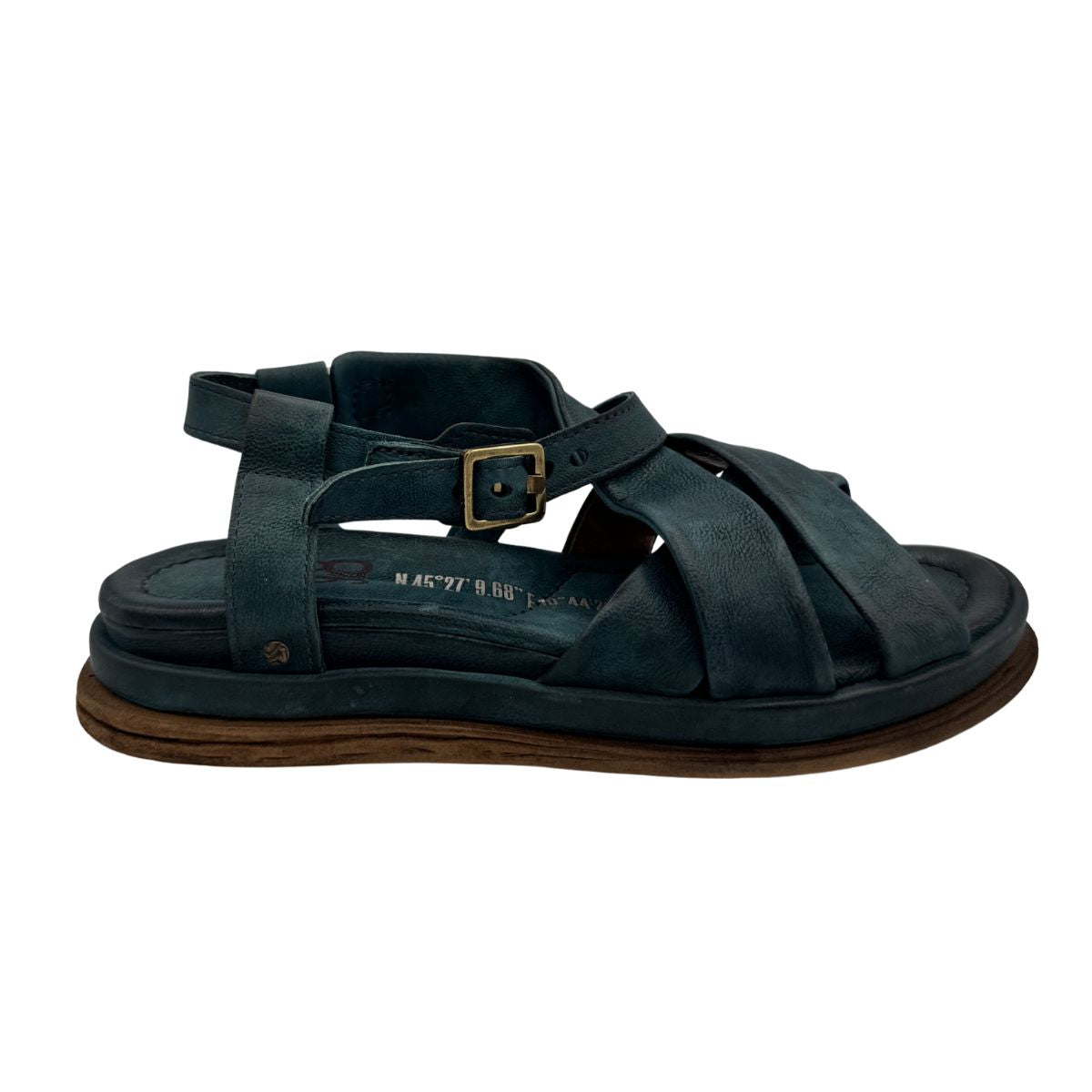 A.S.98 SPOON sandalo donna in pelle con cinturino - dettaglio fibbia metallica