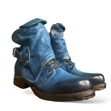 A.S.98 717204 stivaletto donna in pelle naturale con suola flessibile per uso quotidiano