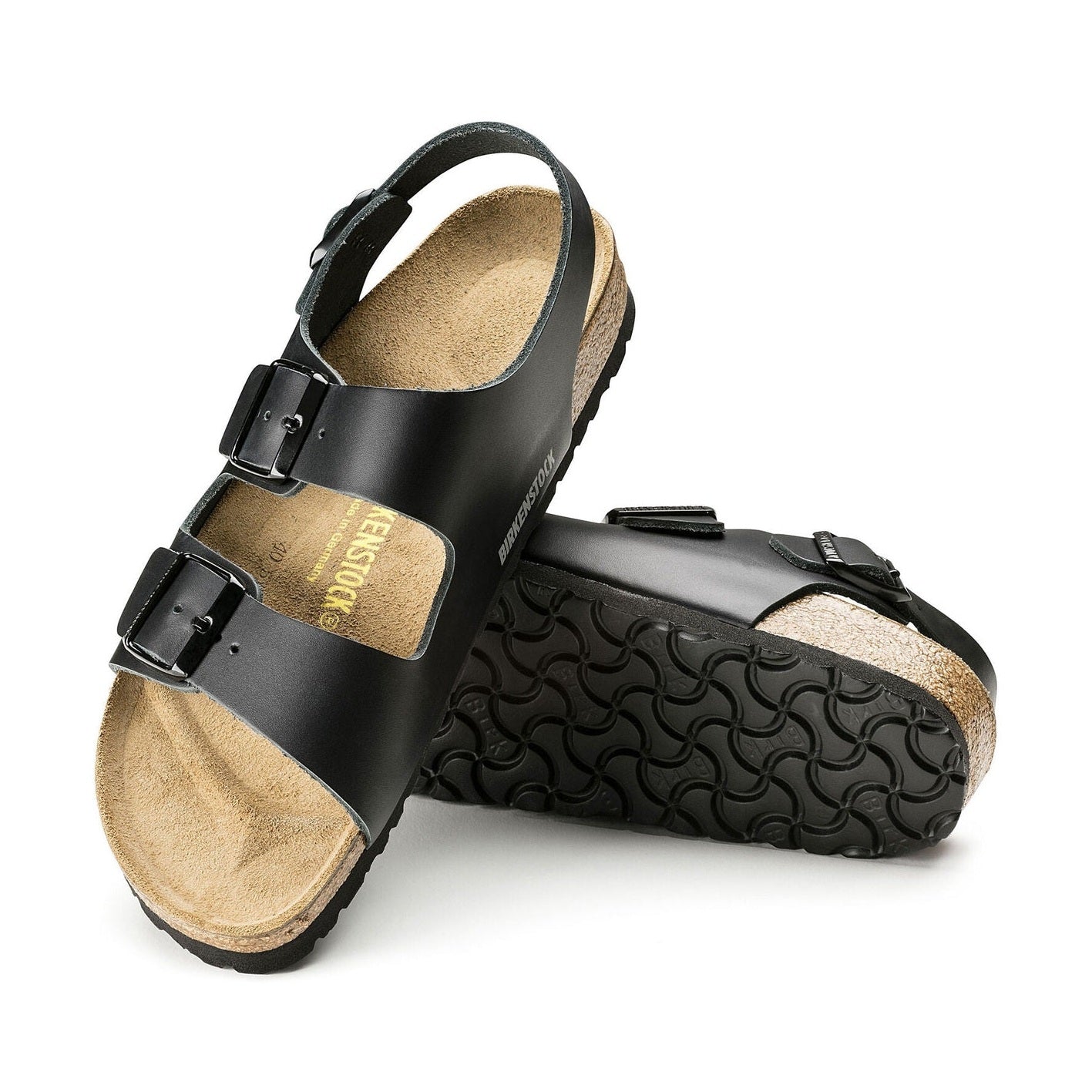 Pelle naturale liscia morbida lavorata senza cuciture Birkenstock Milano unisex