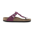 Texture intrecciata artigianale su pelle nabuk oliata Birkenstock Gizeh Braided