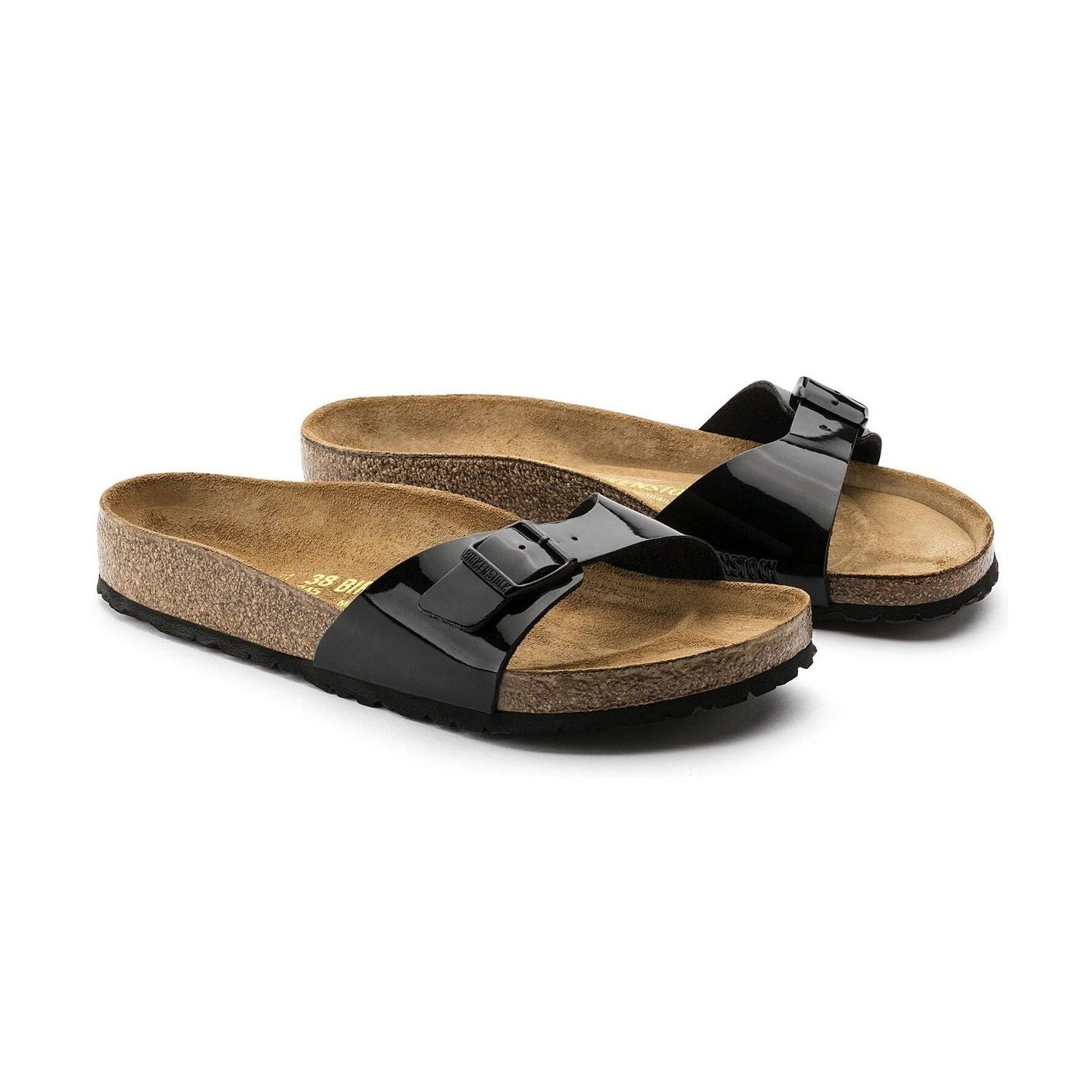 Birkenstock Madrid donna vista angolata dettaglio fibbia regolabile