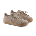 Pelle nabuk Flesh Out morbida vellutata e costruzione decostruita Birkenstock Bend Low Decon donna