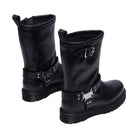 Dr. Martens Anistone Hi Donna Stivali Alti Biker In Pelle
