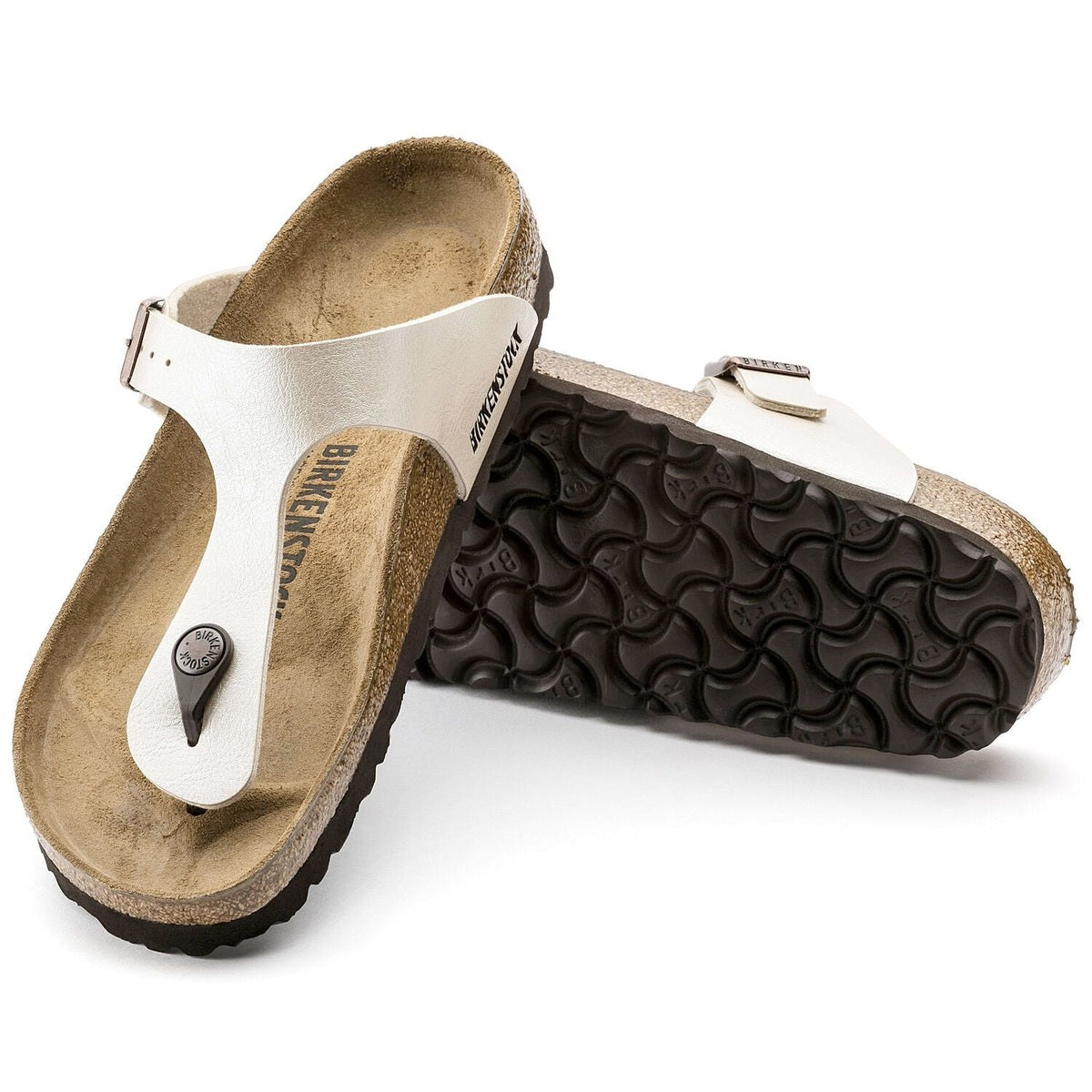 Fibbia metallica regolabile su cinturino Birko-Flor Graceful Birkenstock Gizeh