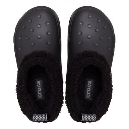 Crocs Classic Lined Shorty profilo laterale con tomaia effetto suede