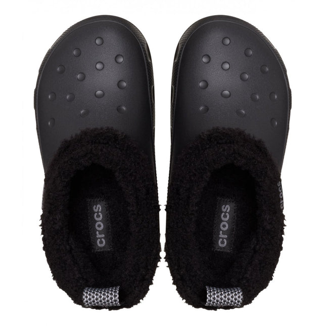 Crocs Classic Lined Shorty profilo laterale con tomaia effetto suede