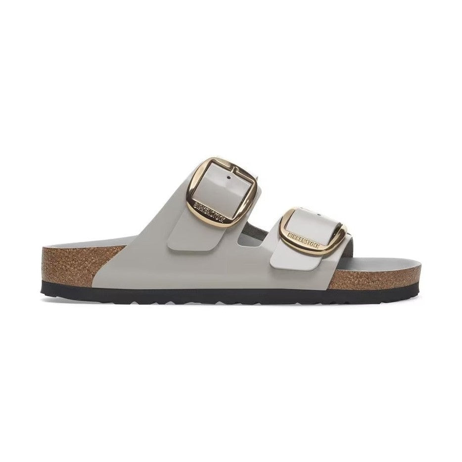 Suola EVA ammortizzante sandalo Birkenstock Arizona Big Buckle donna pelle verniciata