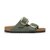 Plantare Semi-Exquisit rivestito in pelle liscia coordinata Birkenstock Arizona Big Buckle