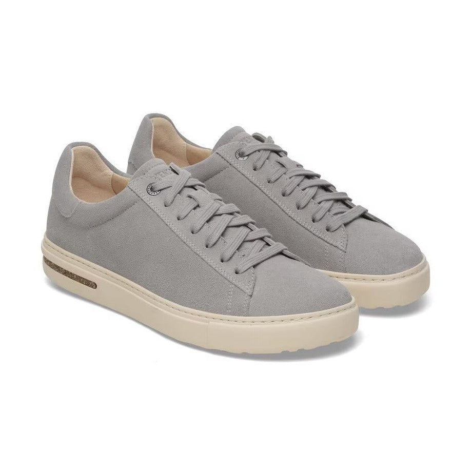 Birkenstock Bend Low donna pelle grigia vista angolata