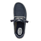 Particolare del tallone con rinforzo strutturato e logo HeyDude.X