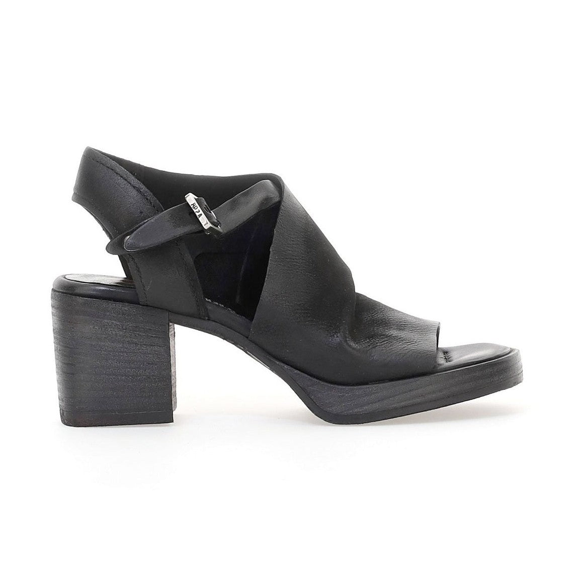 A.S.98 B61003 sandalo donna pelle naturale intrecciata vista laterale