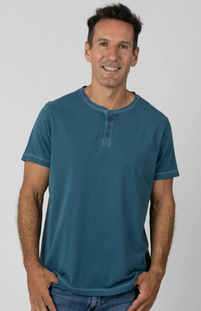 La Nansa PANADERA Azul Egeo Uomo T-shirt in Cotone