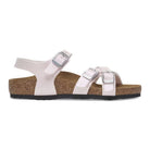 Sandalo Birkenstock Kumba Kids bambino in Birko-Flor con cinturini incrociati e cinturino caviglia vista laterale