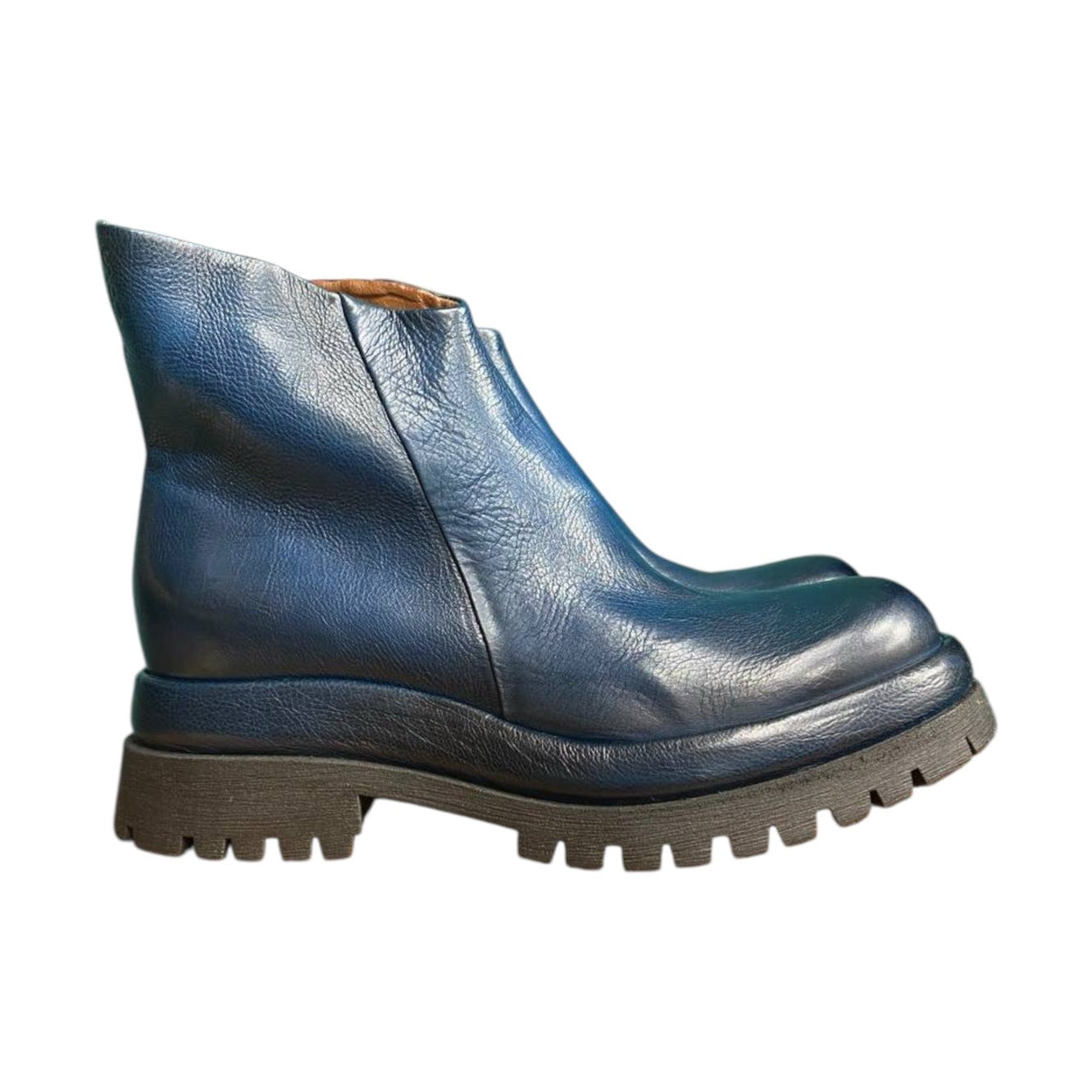A.S.98 B51215 stivaletto donna in pelle vintage — dettaglio zip