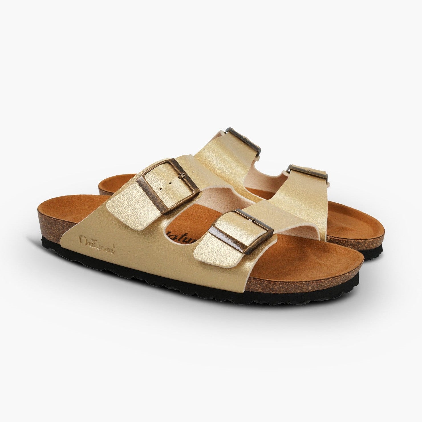 CH05 BIO - Sandalo a due fasce con cinturino regolabile da donna NATUNED