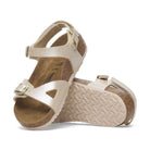 Birkenstock Rio HL Kids bambina vista angolata design sportivo metallizzato