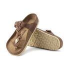 Fibbia ad ardiglione metallica regolabile su cinturino intrecciato Birkenstock Gizeh Braided