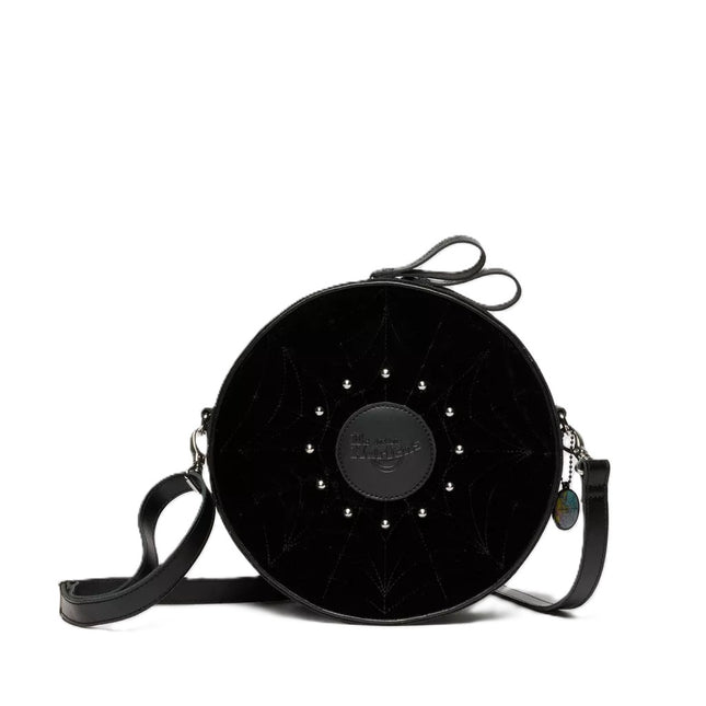 Round leather backpack in wood tone – Dr. Martens WDN collection