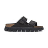 Birkenstock Arizona Papillio Donna sandali chunky in Birko-Flor nero con suola platform alta.