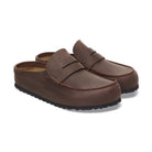 Dettaglio plantare anatomico Birkenstock Naples in sughero e lattice con sottopiede scamosciato