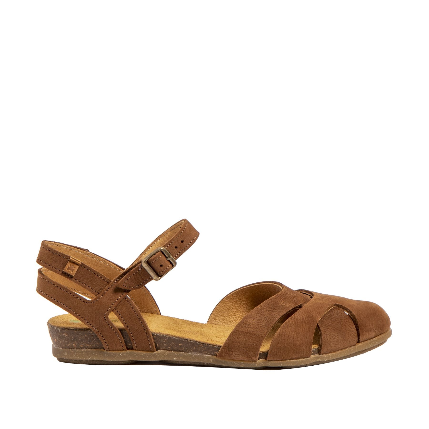 Profilo laterale dei sandali El Naturalista N5207 Stella con zeppa confortevole.