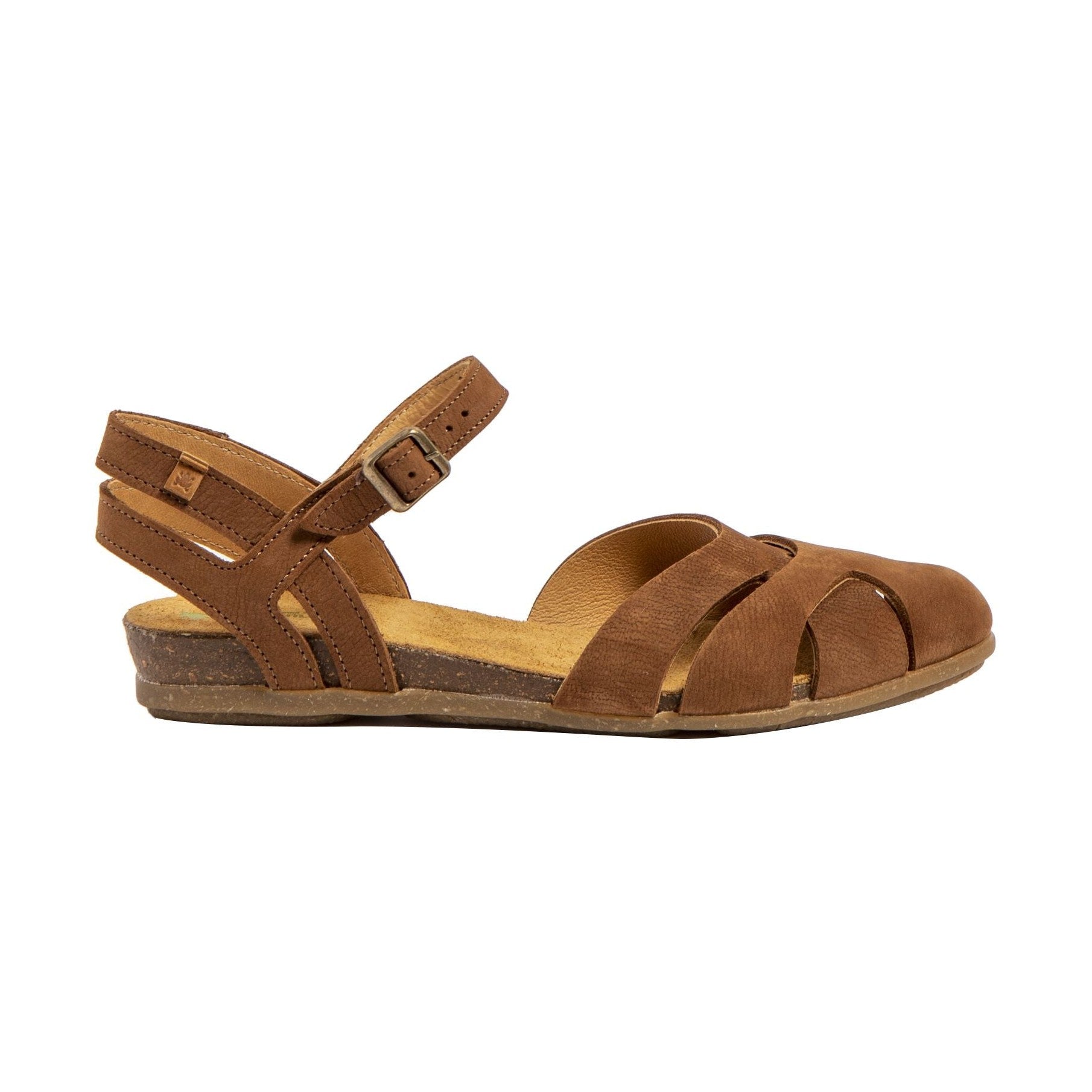 Profilo laterale dei sandali El Naturalista N5207 Stella con zeppa confortevole.