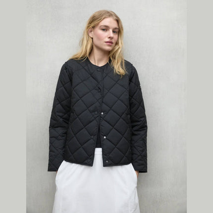Ecoalf Musa Onion Jacket Women — three-quarter view showing side slits