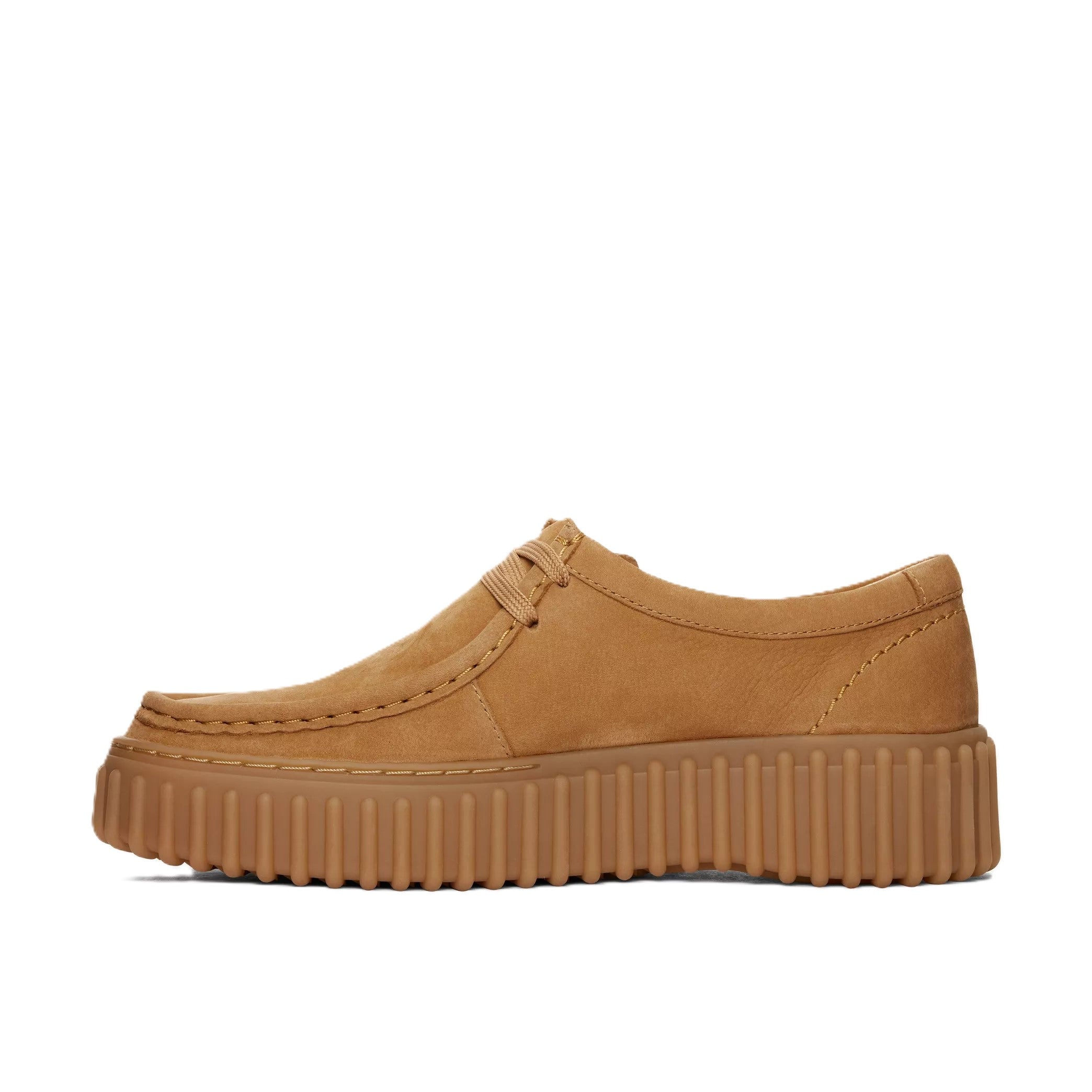 Clarks Torhill Bee Donna Scarpe In Suede Premium Con Suola Scanalata