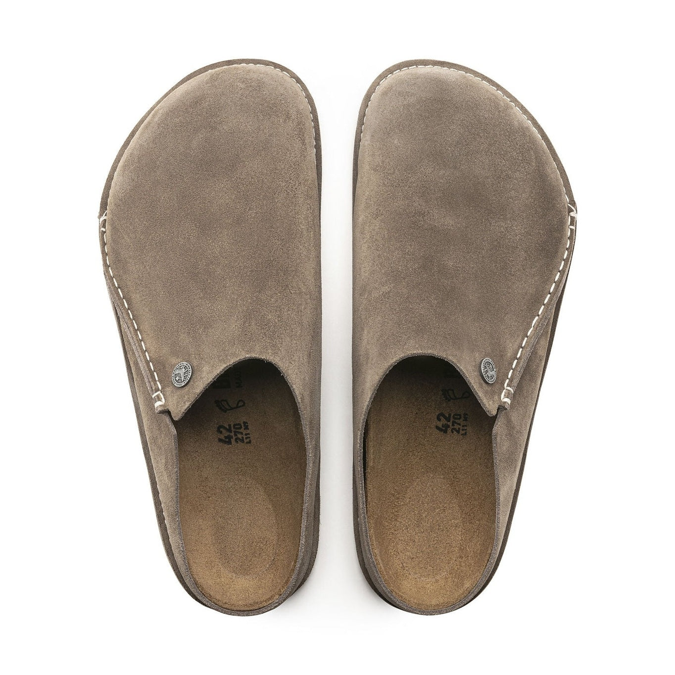 Coppia pantofole Birkenstock Zermatt Premium unisex pelle scamosciata Made in Germany