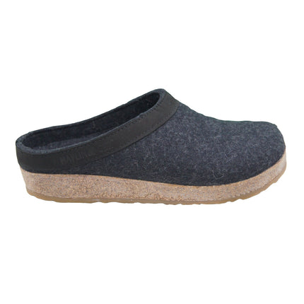 Haflinger Torben wool felt clogs with open back
