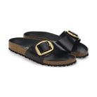 Maxi fibbia ad ardiglione in metallo su pelle verniciata brillante Birkenstock Madrid Big Buckle donna