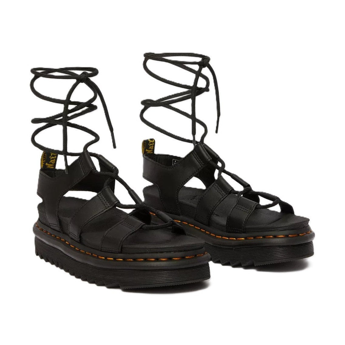 Dr. Martens Nartilla Donna Sandali In Pelle Hydro Con Lacci