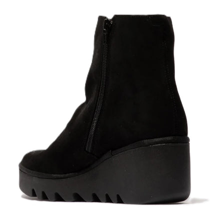 Baan538fly stivaletto donna focus sulla zip laterale e taglio alla caviglia