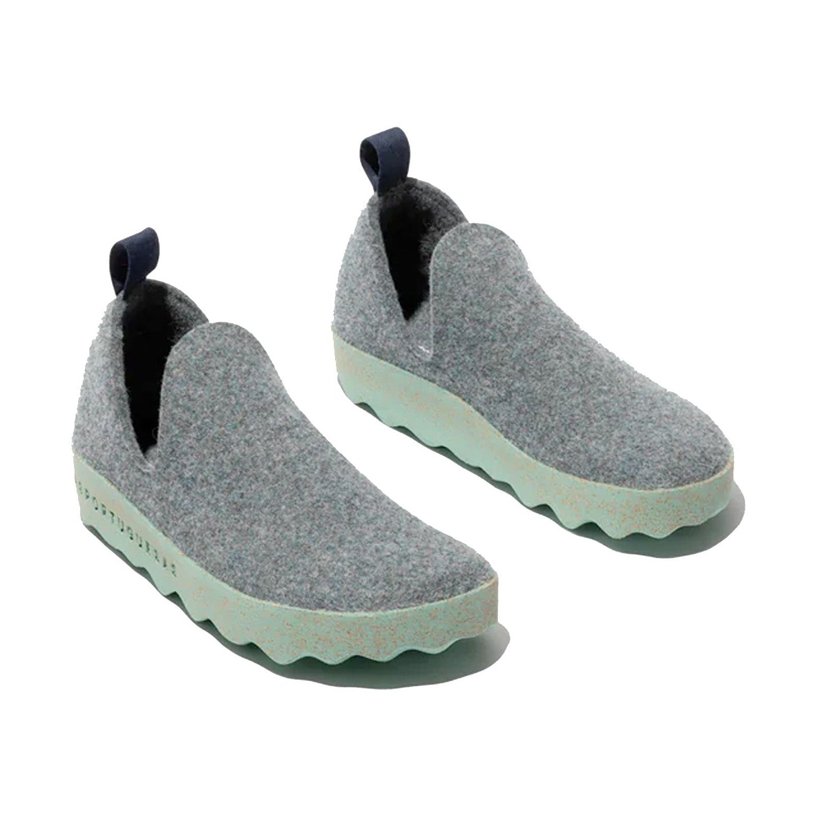 Asportuguesas City scarpa slip-on unisex in feltro di lana — vista laterale su sfondo neutro
