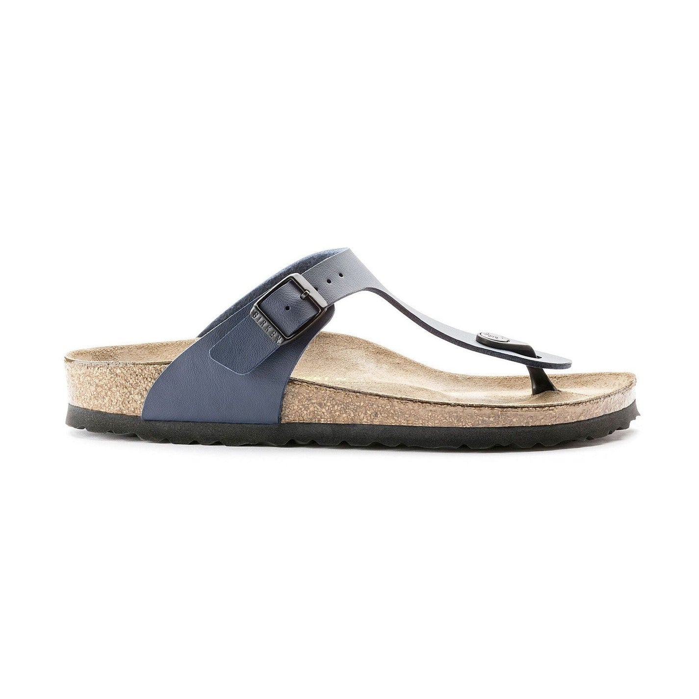 Vista laterale plantare anatomico in sughero e lattice Birkenstock Gizeh