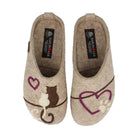 Haflinger Micini Donna Sabot In Feltro Di Lana