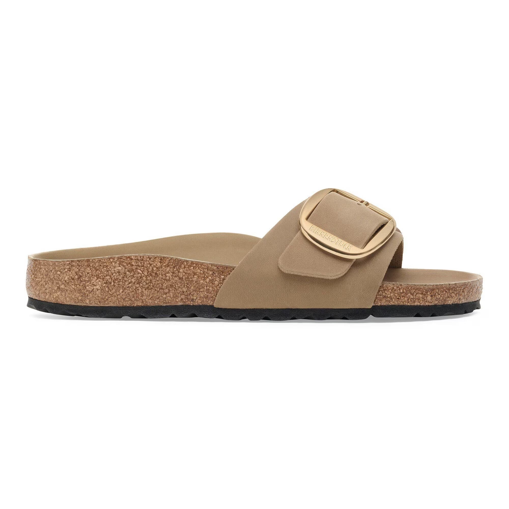 Fascia unica larga in pelle oliata robusta e idrorepellente Birkenstock Madrid donna
