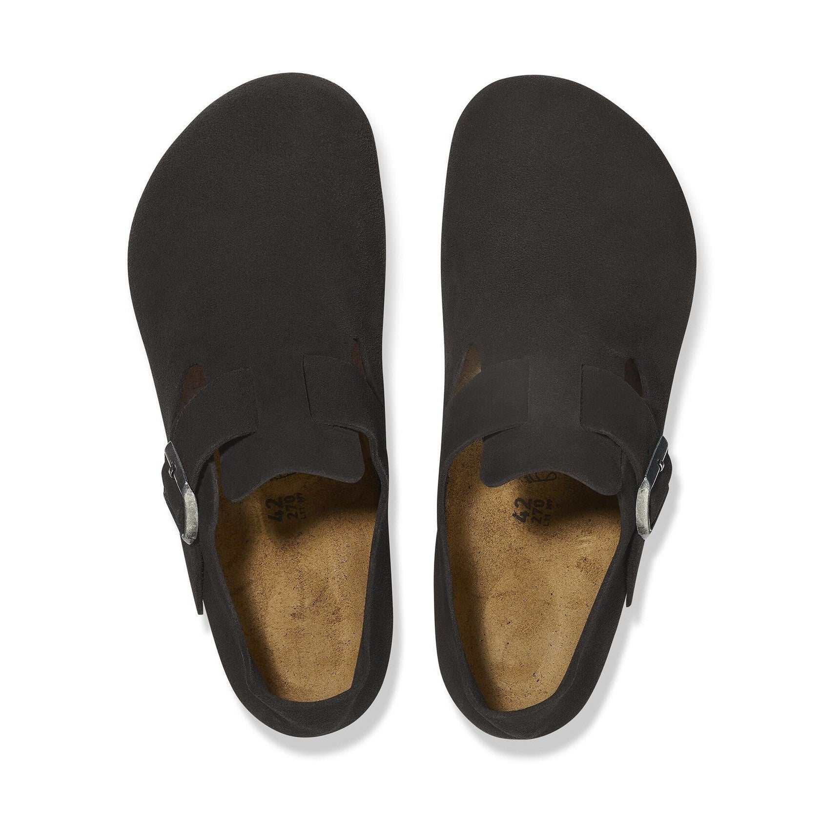 Costruzione senza cuciture e senza fodera in pelle scamosciata morbida Birkenstock London