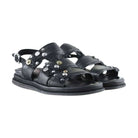 A.S.98 Seride sandalo donna pelle vintage fasce frontali dettaglio borchie rock
